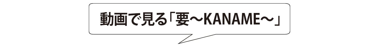 動画で見る「要~KANAME~」